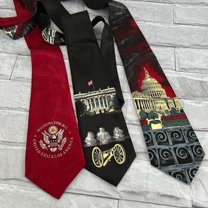 Rene chagal Capitolio Hill necktie lot of 3 neckties